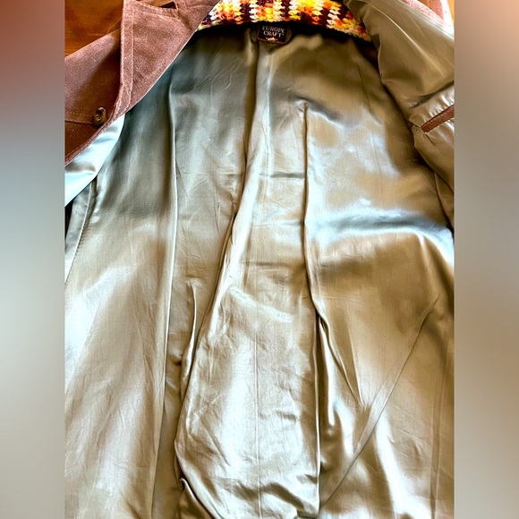 Men’s vintage suede leather coat - size 40 - Picture 11 of 15